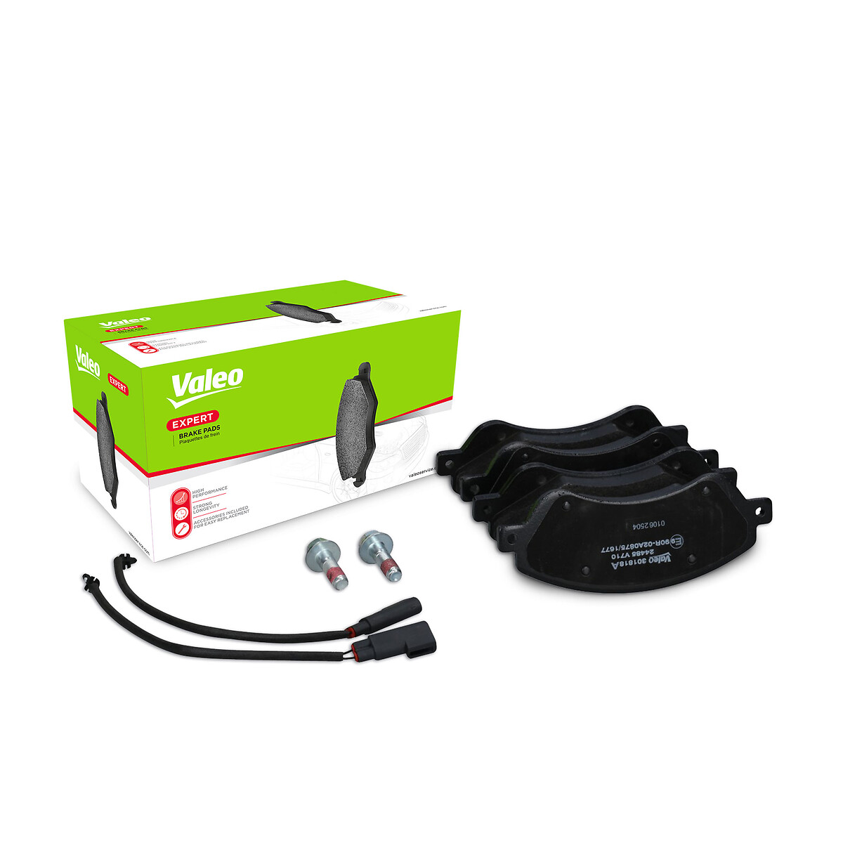 Jeu de 4 plaquettes de frein VALEO ref. 301818A